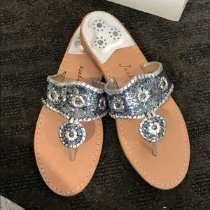NEVER BEEN WORN Jack Rogers Blue Sandals 9 1/2